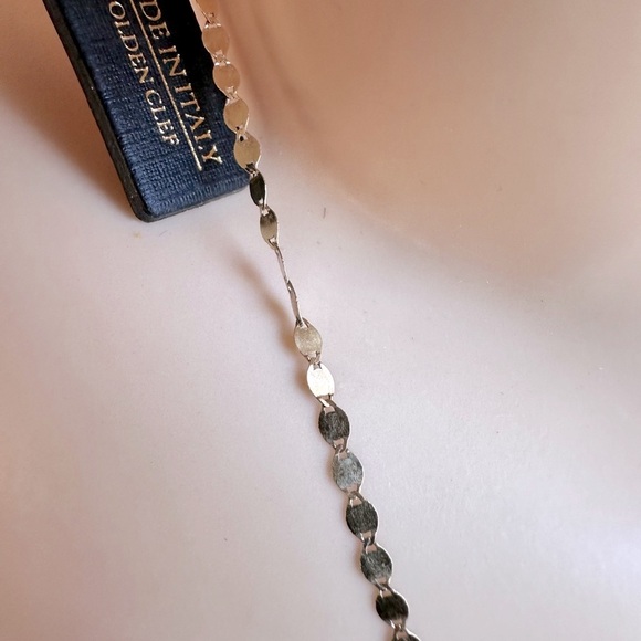 14KT GOLD CHAIN GOLDEN CLEF/ ITALY - Picture 8 of 10